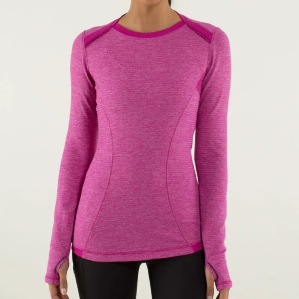 Lululemon Base Runner Long Sleeve
Mini Check Pique Raspberry / Raspberry - Picture 4 of 7